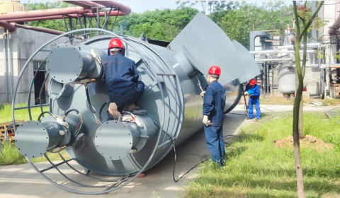 安陆化学设备安装中